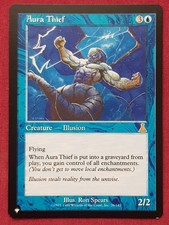Magic The Gathering THE LIST - URZA'S DESTINY AURA THIEF blue card MTG