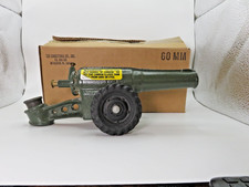 Vintage Conestoga Big Bang Cannon 60mm Cast Iron Toy Rubber Wheels Box Lot 2b