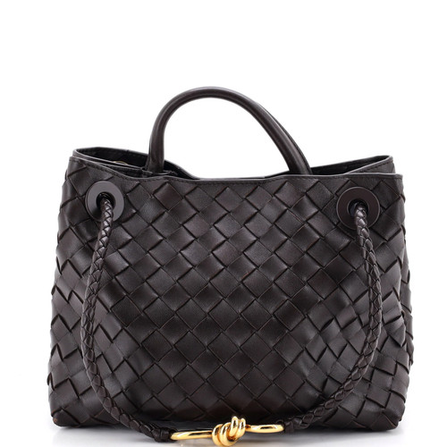 Bottega Veneta Andiamo Top Handle Bag Intrecciato Nappa Small