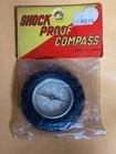 VINTAGE Shock Proof Compass Rubber Tire Pocket Toy, JAPAN, NEW OLD STOCK, WORKS