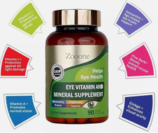 1/2X Zooone Lutein Augenvitamine Zeaxanthin und Zink …