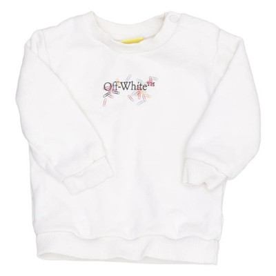 Off-White Kids, Sweatshirt, Größe: 74, Weiß, Baumwolle/Elasthan, Print #PF7