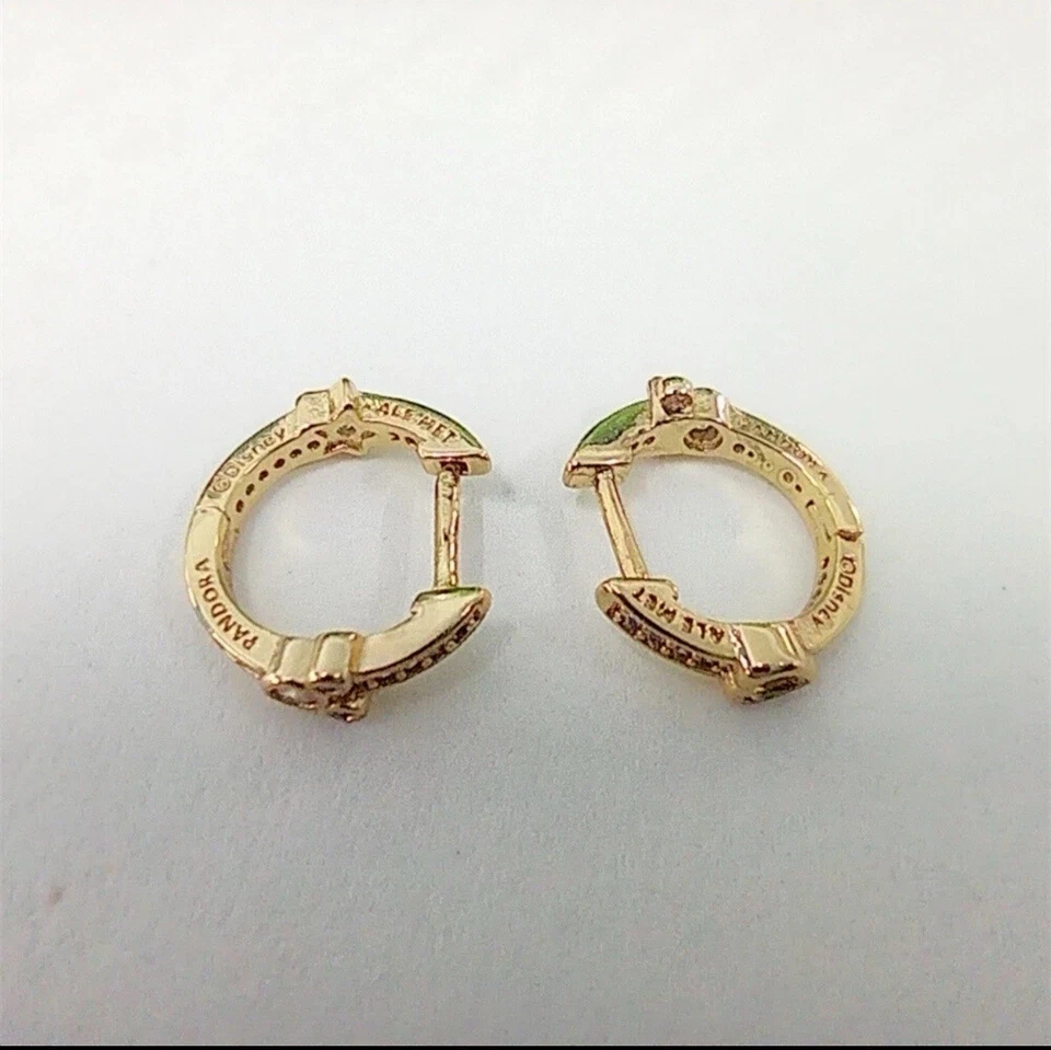 Nuevos Pendientes Aro Brillantes Pandora Disney Mickey Mouse y Minnie Mouse 262959C01 Foto 2 de 4