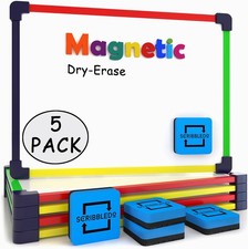 Magnetic Dry Erase Board - 9'x12' Whiteboard for Kids Writing, Learning White