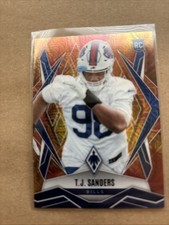 2025 Panini Phoenix - Rookies T.J. Sanders #181 Fire Burst /350 (RC)