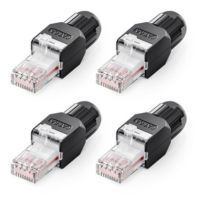 VCELINK CAT6A RJ45 Stecker Werkzeuglos, Werkzeuglos Kompakter