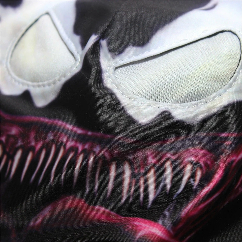 New Venom Full Mask Balaclava Helmet Horror Monster Hood Halloween Prop Cosplay - Image 3 of 4