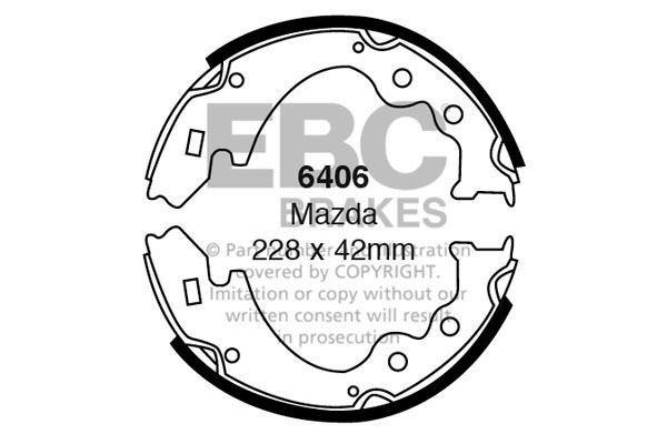 EBC 6406 BRAKE SHOE SET