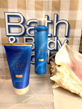 NEW Bath Body Works TRUE BLUE SPA Exfoliating Body Wash Foot Cream- Qty 2