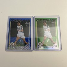 Topps Chrome UEFA CL Real Madrid C.F. Paula Comendador Rookie /99 & /150 Lot 