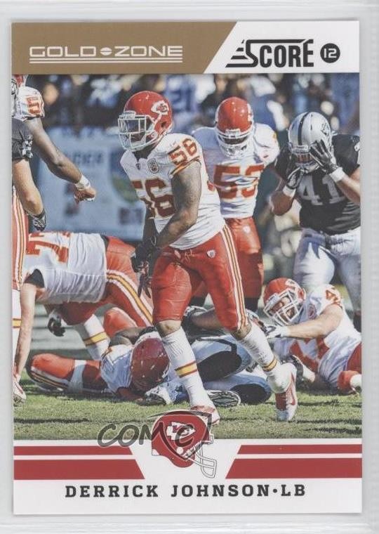 2012 Score Gold Zone Derrick Johnson #244 0z6