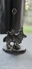 Vintage 1984 Hudson Fine Pewter Carousel Lion/Raccoon/Mice? Figurine #3284 USA — photo 5