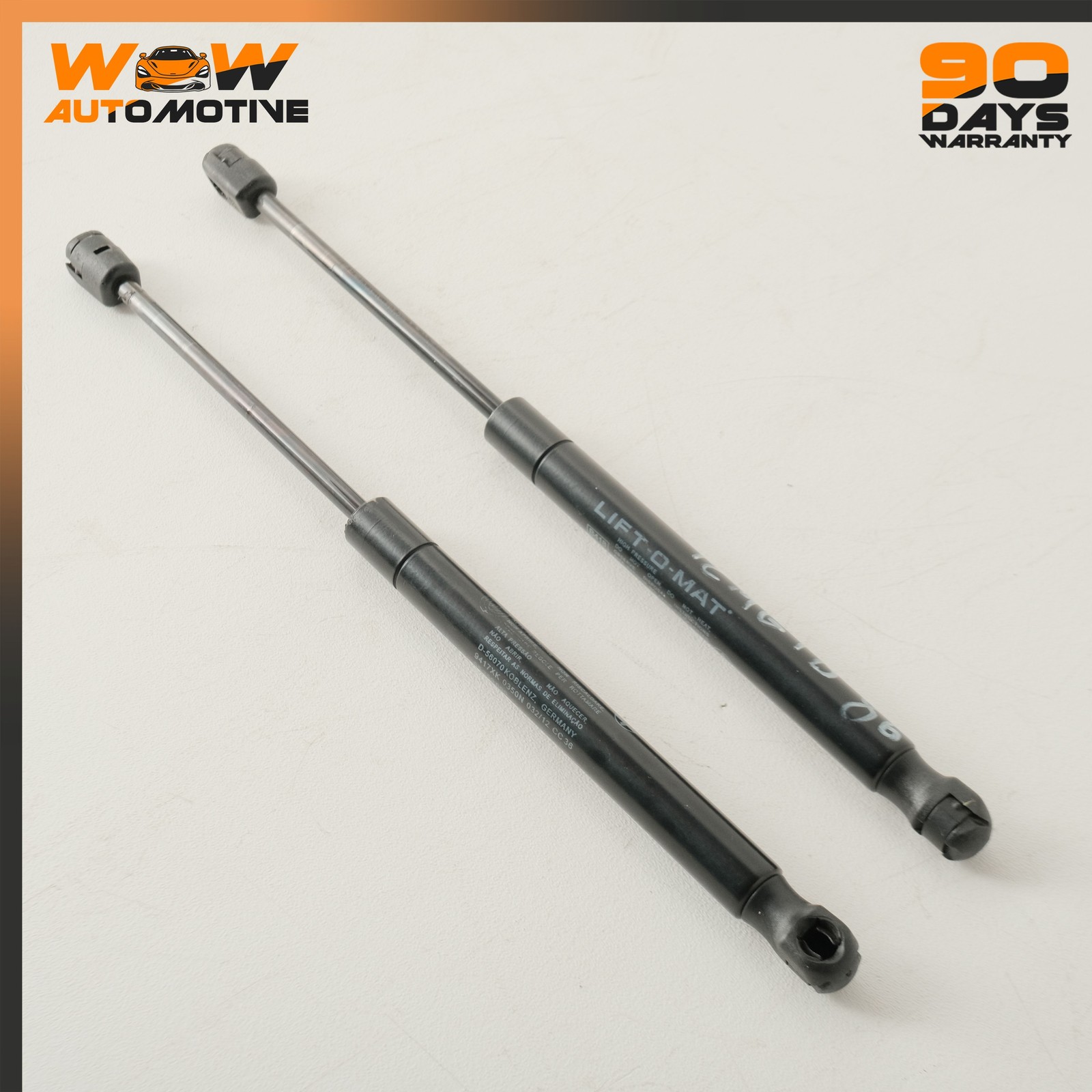08-19 MASERATI GRANTURISMO S FRONT BONNET SHOCK LIFT SUPPORT STRUR SET OEM