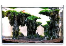 Allcolor Fish Tank Decor Rocks Aquarium Decoration Aquascaping Cave of Gods Mode