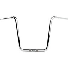 LA Choppers 1.25" Twin Round Handlebar Sharknose Chrome 16" Rise Made in USA