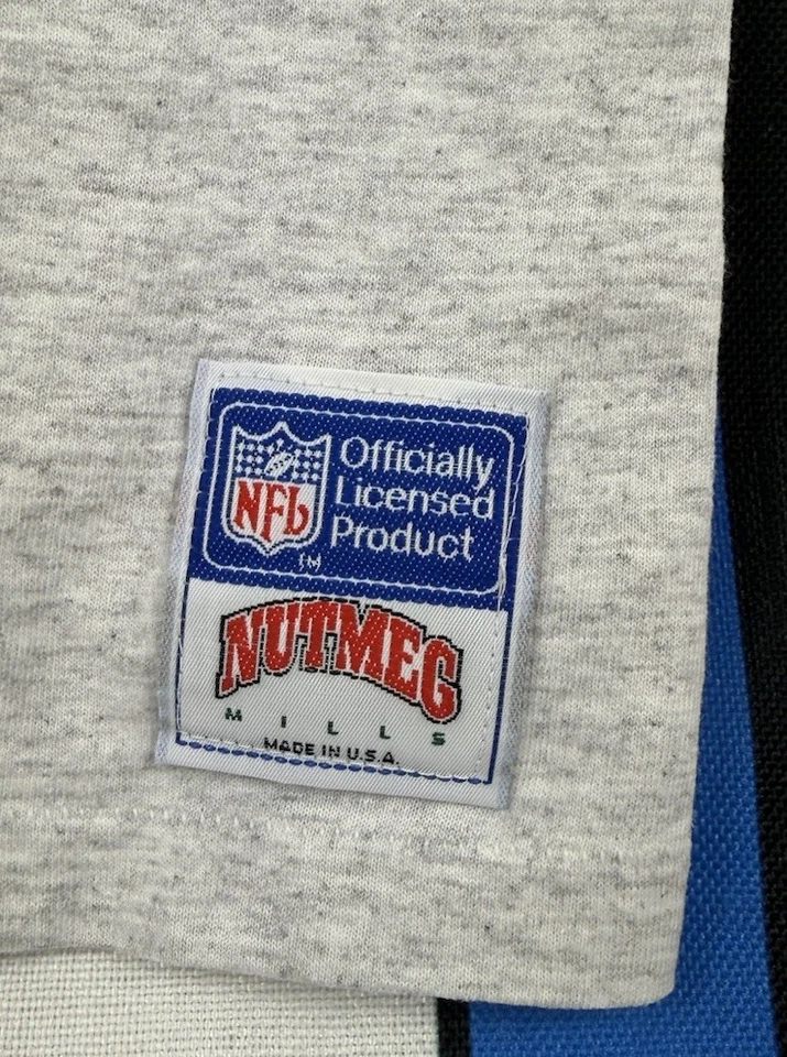 Size Medium Vintage 90s Detroit Lions T Shirt Rare Silverdome Silver Stretch - Image 3 of 4