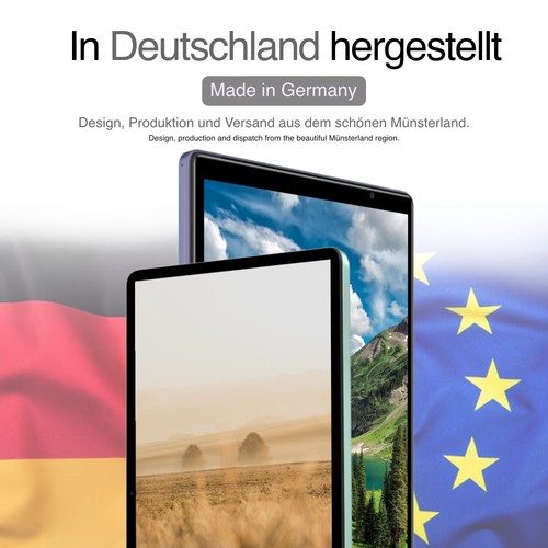 Blickschutzfolie für Telemarie Tablet 10.1 matt Schutzfolie Folie Display - Afbeelding 5 van 6
