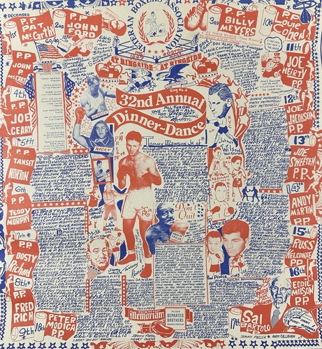 Vintage 1979 Veteran Boxers Association Dinner Dance Boxing Poster Boston MA