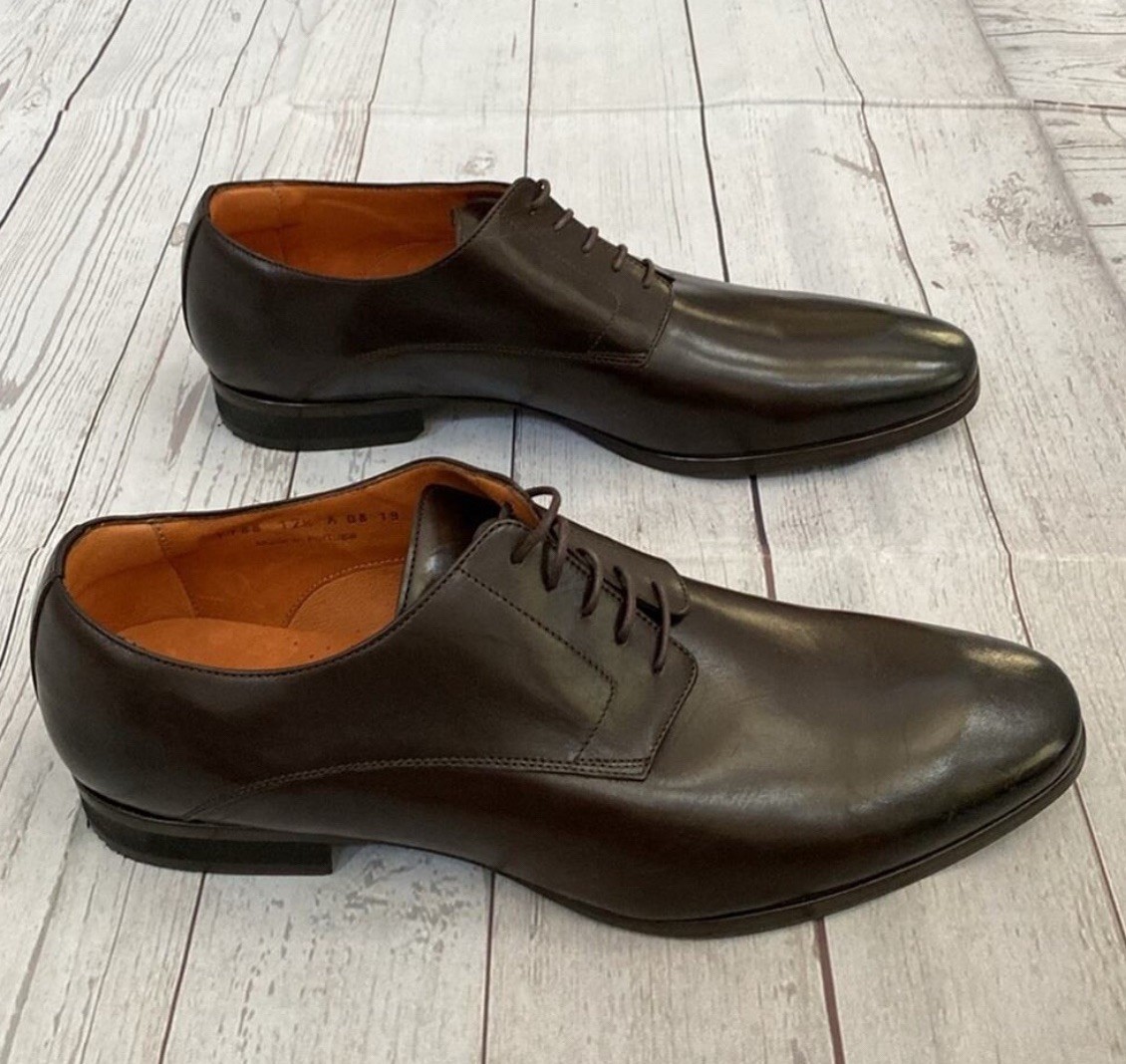 SAOLA Scarpe stringate uomo Wolf & Shepherd in pelle marrone misura 12 5