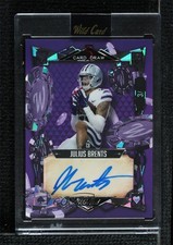 2023 5 Card Draw Crystal Holo Foil - Purple 3/4 Julius Brents Rookie Auto RC 3k7. rookie card picture