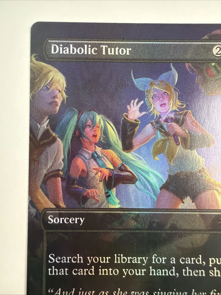 Diabolic Tutor (1592) (Rainbow Foil) Secret Lair Drop Foil - Image 2 of 4