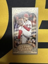 2012 Topps Gypsy Queen - Stephen Strasburg #184 White Jersey Straight Cut Back