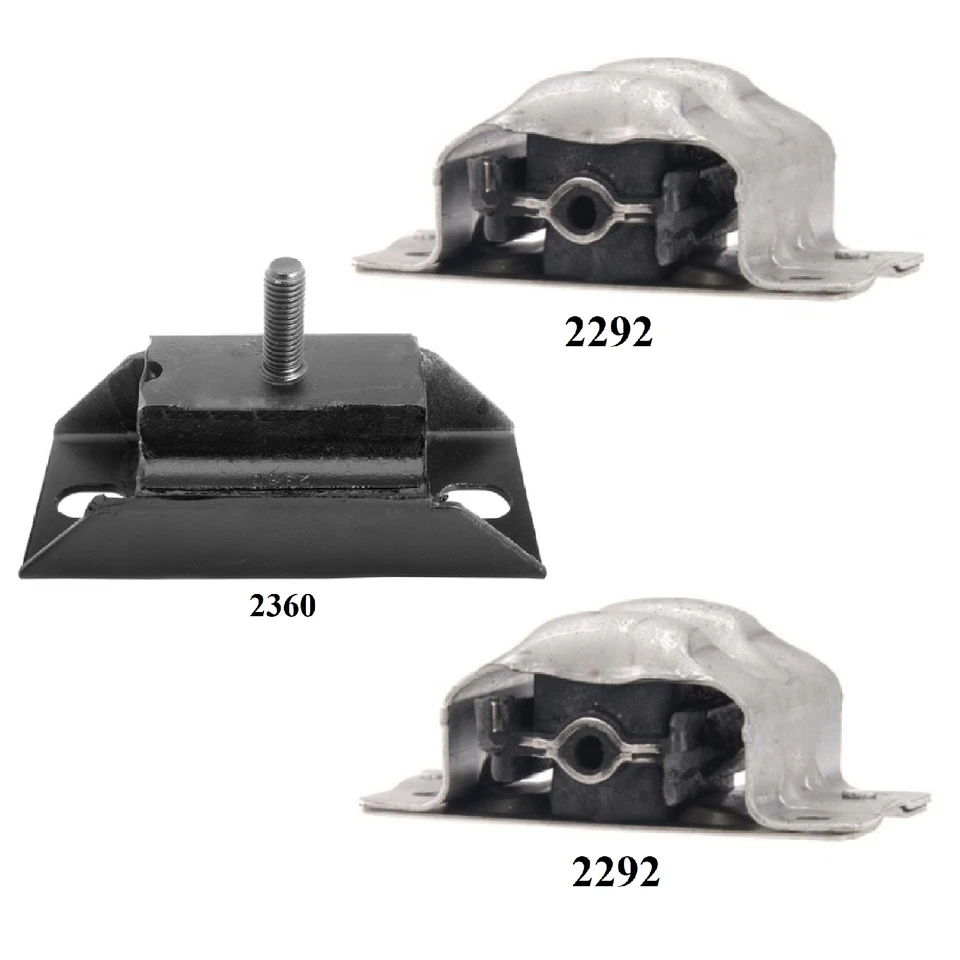 3 PCS MOTOR & TRANS MOUNT FIT CHEVROLET COMMERCIAL CHASSIS, EL CAMINO, IMPALA - Image 2 of 4