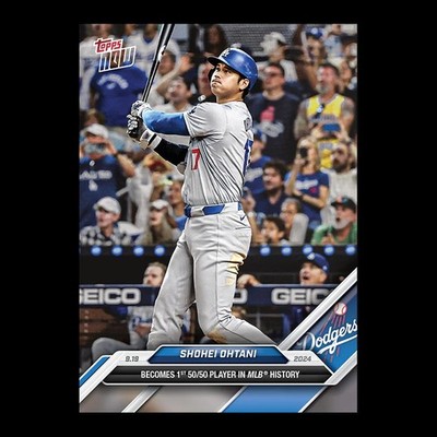 2024 Topps Now #722 Shohei Ohtani 1st 50/50 Player in MLB History