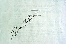 Randall Wallace Signed Autographed Tennessee Script