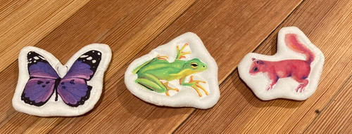 REPLACEMENT butterfly squirrel frog LOVEVERY Quilted Critter Pocket Matching Toy