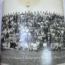 1946 HBCU Wilberforce University Faculty & Student Panoramic Photo 43.5&rdquo; X 10&rdquo;