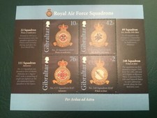 ICOLLECTZONE Gibraltar 1333 Royal Air Force Sheet XF NH