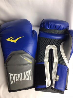EVERLAST Evershield Elite Pro Style Training Gloves Blue Gray 12oz