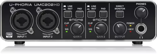 4033653130615 Behringer UMC202HD Aufzeichnende Audio-Schnittstelle Behringer