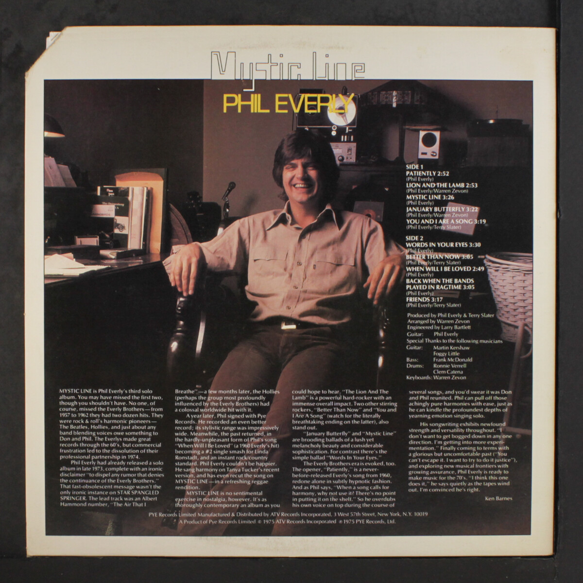 PHIL EVERLY: mystic line PYE 12
