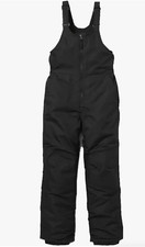 NEW All in Motion Snow Sport Waterproof Overall Bibs Black Waterproof Sz XS 4-5