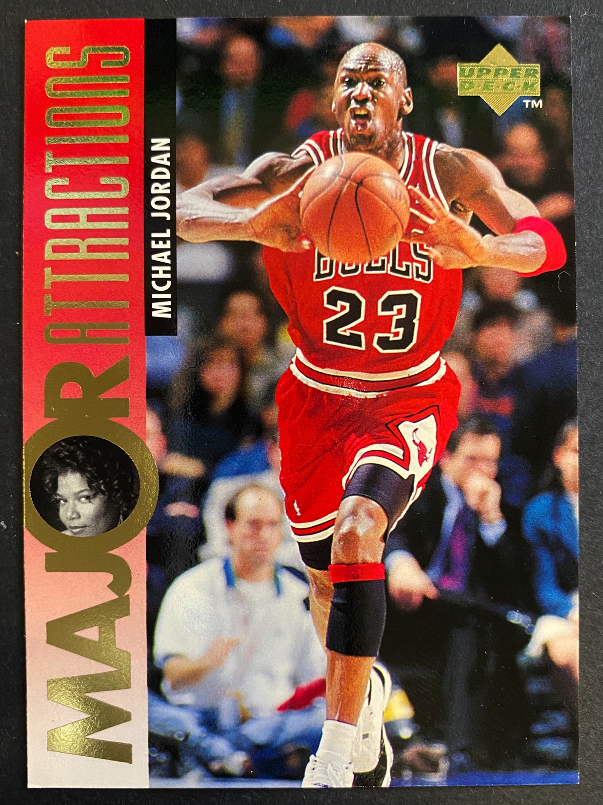 Michael Jordan Queen Latifah 1995 Upper Deck Major Attractions Bulls #341