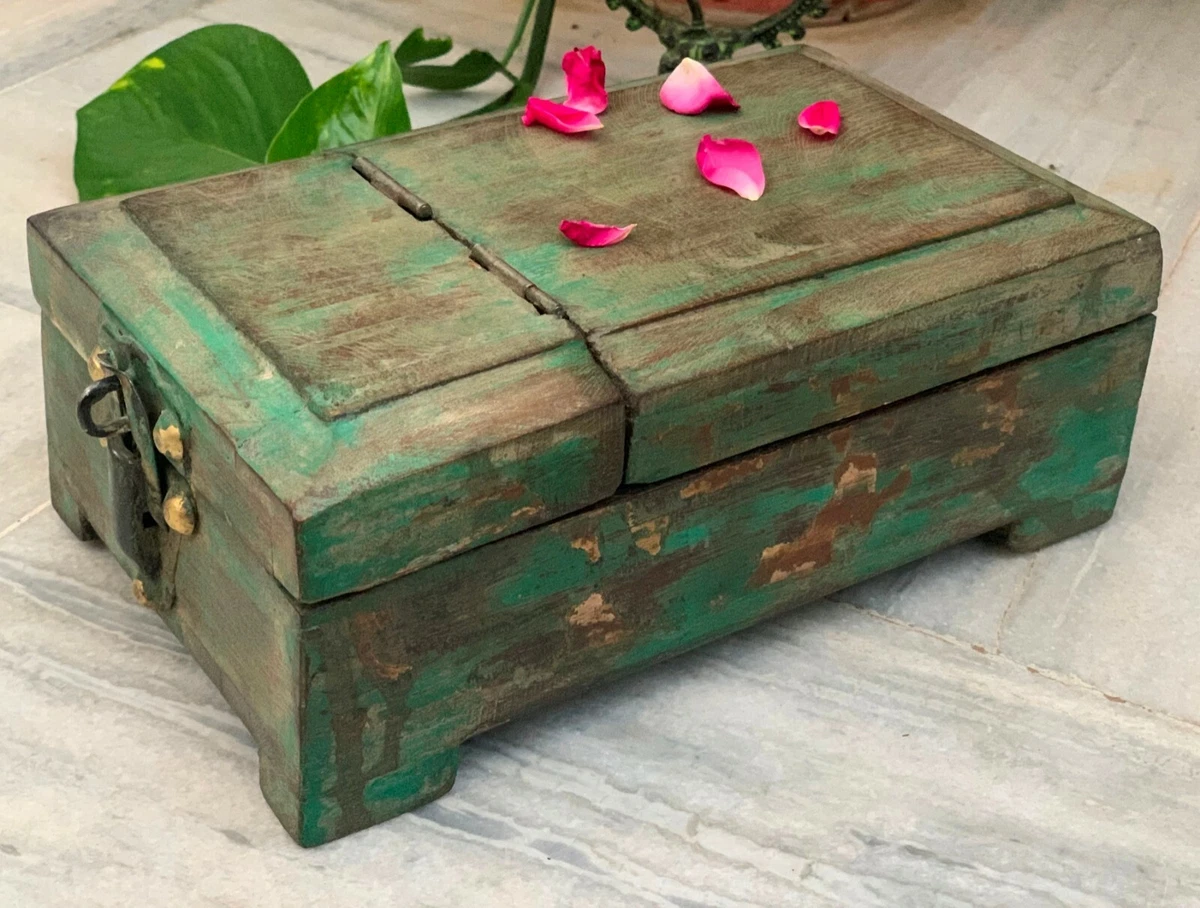 Distressed on sale jewelry armoire