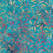 Hoffman Batiks Fabric - Bali Batik - S2330-512 Tropical Leaf - Paradise