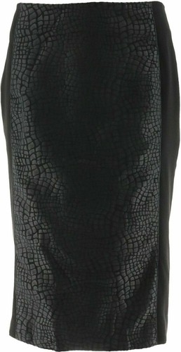 MAISON SPECIAL Tack Pleats Vegan Leather Long Skirt, Faux Leather