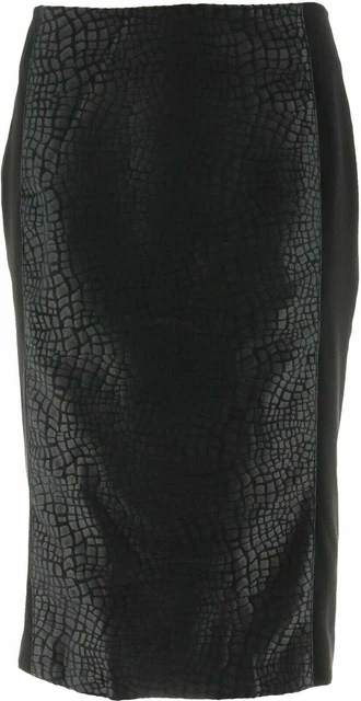 Faldas de cuero sintético talla grande para mujer