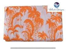 Indian Cotton Sewing Craft Floral Print Handcrafted 20 Yard Ethnic Fabric