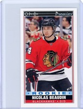 2020-21 O-Pee-Chee Premier Nicolas Beaudin Rookie RC Mini Tallboy - Blackhawks