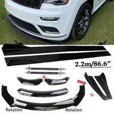 Front Bumper Lip Spoiler Side Skirt Rear Lip For Jeep Grand Cherokee Limited X