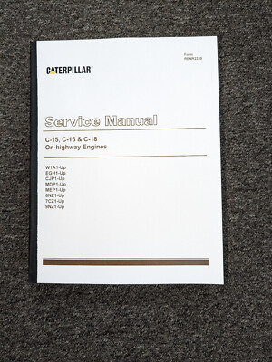Caterpillar Cat C-15 & C-16 Truck Engine Shop Service Repair Manual 6NZ 7CZ