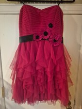 Blondie Nites Short Strapless Party Cocktail Homecoming Prom Dress Size 1 Red