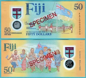 Fiji 50 Dollars 2020 P121s UNC - Polymer / Specimen / Commemorative