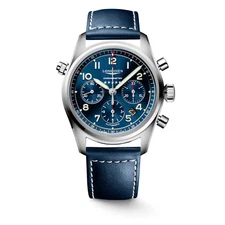 Longines Spirit Automatic Chronometer Chronograph Leather Men's Watch L38204930