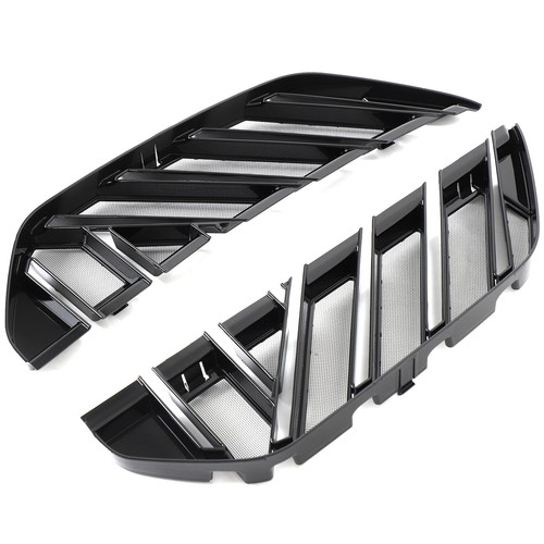 Glossy Black Car Front Center Grill Net Insect Screen Trim For BMW X3 G45 2025+ - Picture 3 of 6
