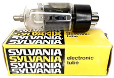 WWII Era Electron Tube Original Box With 17DQ6A Tube Sylvania Made In USA 1940s